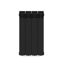 Радиатор биметаллический Rifar Monolit 500 4 секции боковое подключение антрацит Н11624