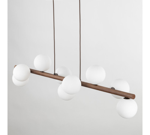 Подвесной светильник со стеклянными плафонами 10273 Estera Wood