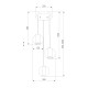 Подвесной светильник 50258/3 LED дымчатый/бирюзовый