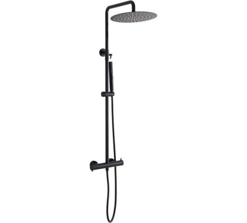 Душевая стойка Allen Brau Fantasy с термостатом черный матовый 5.11001-31