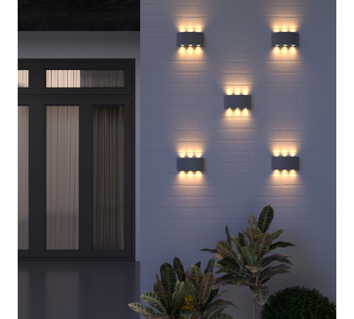 Пылевлагозащищенный светодиодный светильник Twinky Trio серый IP54 1551 Techno LED серый