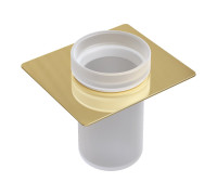 Стакан для зубных щеток подвесной Boheme Space стеклянный золото 10966-G-TUM