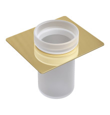 Стакан для зубных щеток подвесной Boheme Space стеклянный золото 10966-G-TUM