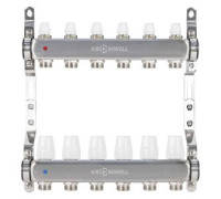 Коллекторный блок Kromwell 1x3/4 EK 6 выходов с термостатическими вставками KW.SM6500665