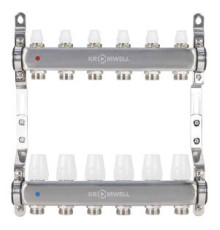 Коллекторный блок Kromwell 1x3/4 EK 6 выходов с термостатическими вставками KW.SM6500665