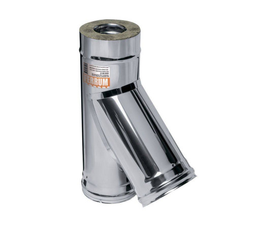 Тройник сэндвич 135° Ferrum AISI 430/0.5 мм + нерж. 180/280 мм Af4311