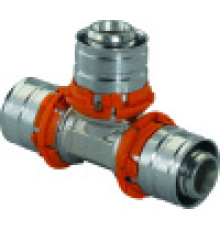 Тройник равнопроходной латунный Uponor S-Press 25-25-25 мм (замена на 1070562) 1015028