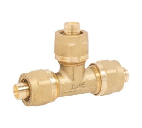 Тройник цанговый APE 731L 16х16х16 мм 731L 16x16x16