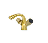Смеситель для раковины Boheme Royal Cristal на 1 отверстие бронза/черный кристалл 311-Royal/CRST black