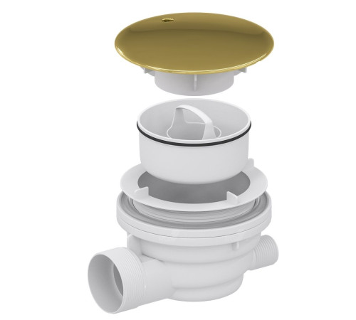 Сифон для душевого поддона RGW Velplex QYD-01 золото 18241101-06