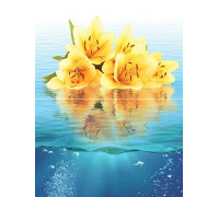 Панно Муза-Керамика Ocean flowers P2-2 из 2-х плиток 30х40 см P2-2D240
