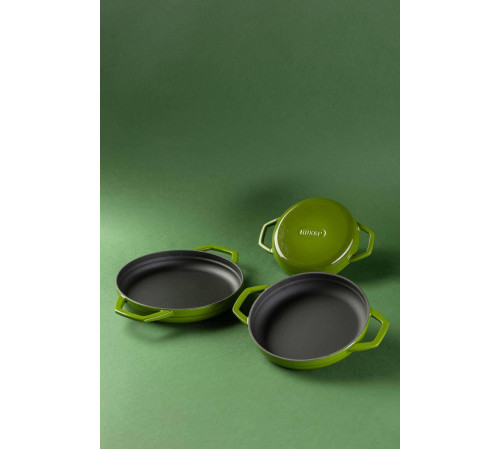 Сковорода с двумя ручками Hascevher KTV 19 см Green A622819