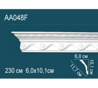 Карниз потолочный Perfect AA048F полиуретановый гибкий с рисунком AA048F