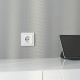 Рамка из поликарбоната на 1 пост Snabb Basic белый W0012001