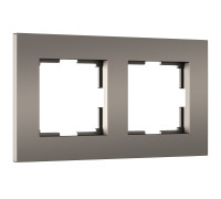 Рамка из поликарбоната на 2 поста Slab бронза софт W0022963