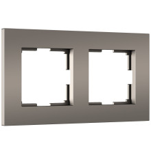 Рамка из поликарбоната на 2 поста Slab бронза софт W0022963
