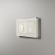 Рамка из поликарбоната на 2 поста Split айвори/белый, soft-touch W0023066