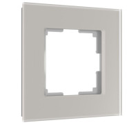 Рамка из стекла на 1 пост Senso дымчатый soft-touch W0013117
