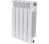 Радиатор биметаллический RIFAR Base 500 5 секций боковое подключение 1RB50-5 RAL 9016