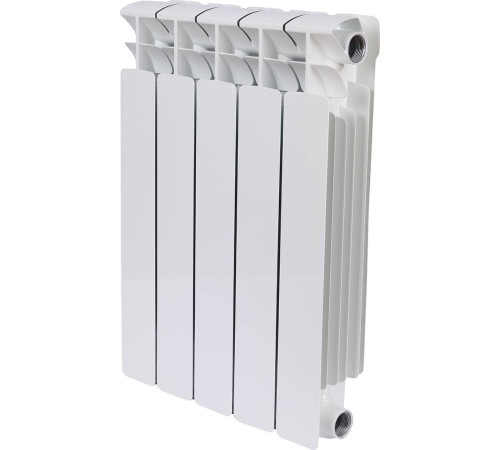 Радиатор биметаллический RIFAR Base 500 5 секций боковое подключение 1RB50-5 RAL 9016