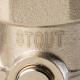 Узел нижнего подключения радиатора STOUT угловой 3/4 для двухтрубной системы SVH-0004-000020