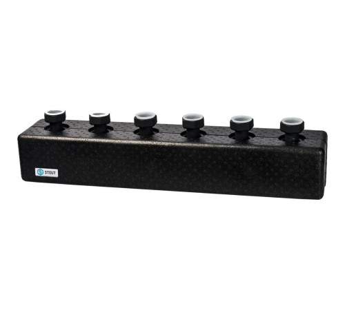 Распределительный коллектор STOUT SDG-0016 3 контура в теплоизоляции DN 25 SDG-0016-004003