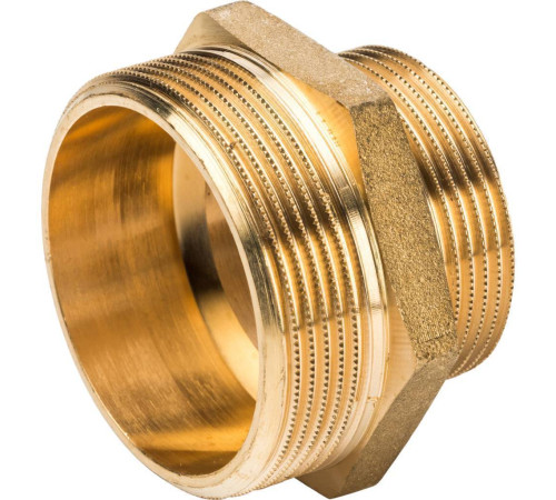 Ниппель переходной STOUT 2x1 1/2 НН латунный SFT-0003-002112