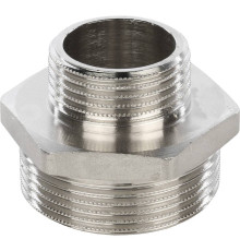 Ниппель переходной STOUT 1 1/2x1 НН никелированный SFT-0004-001121