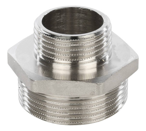 Ниппель переходной STOUT 1 1/2x1 НН никелированный SFT-0004-001121