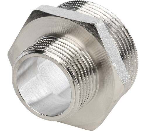 Ниппель переходной STOUT 1 1/2x1 НН никелированный SFT-0004-001121