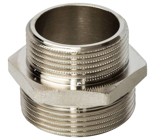 Ниппель переходной STOUT 1 1/2x1 1/4 НН никелированный SFT-0004-112114