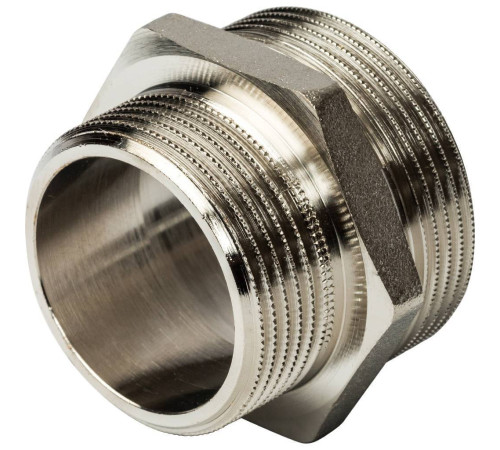 Ниппель переходной STOUT 1 1/2x1 1/4 НН никелированный SFT-0004-112114
