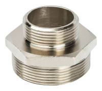 Ниппель переходной STOUT никелированный 2x1 1/4 НР-НР SFT-0004-002114
