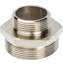 Ниппель переходной STOUT никелированный 2x1 1/4 НР-НР SFT-0004-002114