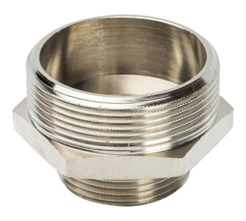 Ниппель переходной STOUT никелированный 2x1 1/4 НР-НР SFT-0004-002114