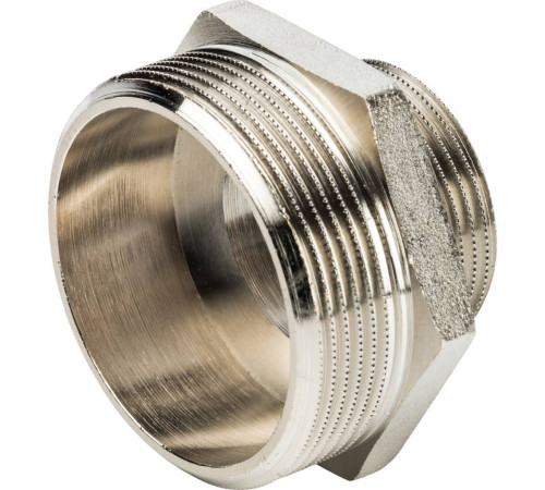 Ниппель переходной STOUT никелированный 2x1 1/4 НР-НР SFT-0004-002114