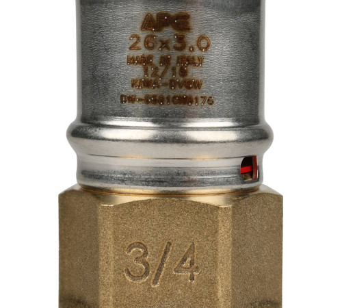 Переходник STOUT 26 мм x 3/4 с внутренней резьбой для металлопластиковых труб пресс SFP-0002-003426
