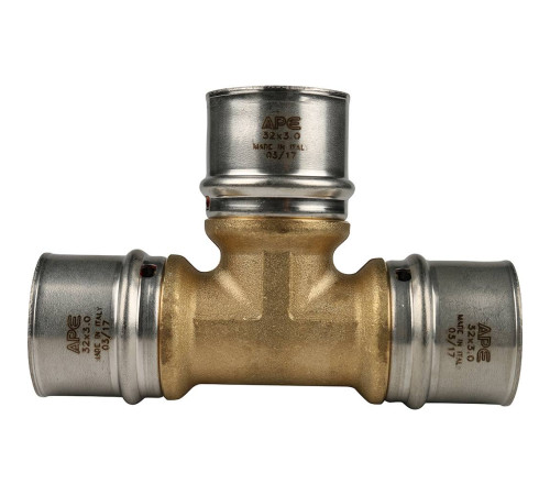 Тройник пресс STOUT равнопроходный 32x32x32 мм SFP-0006-323232