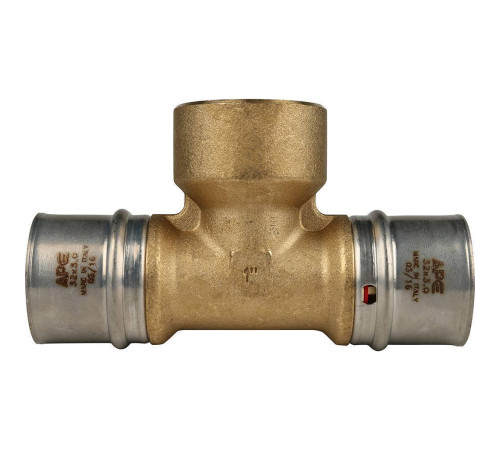 Тройник-переходник пресс STOUT с внутренней резьбой 32х1х32 SFP-0007-000132