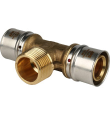 Тройник-переходник STOUT 32х1х32 мм с наружной резьбой пресс SFP-0008-320132