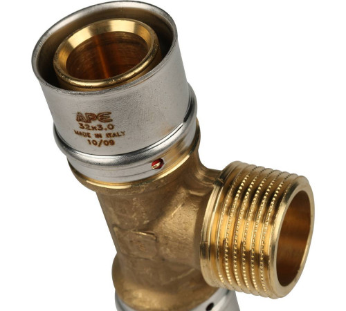 Тройник-переходник STOUT 32х1х32 мм с наружной резьбой пресс SFP-0008-320132