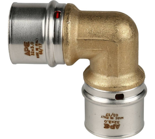 Угольник STOUT 90° 32х32 мм для металлопластиковых труб пресс SFP-0009-003232