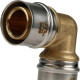 Угольник STOUT 90° 32х32 мм для металлопластиковых труб пресс SFP-0009-003232
