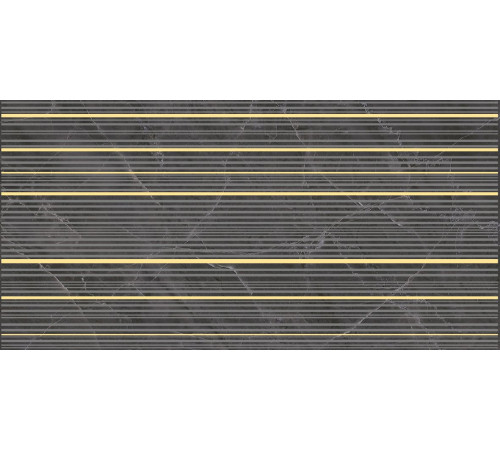 Декор Laparet Olimpus Race чёрный 25х50 см х9999219810