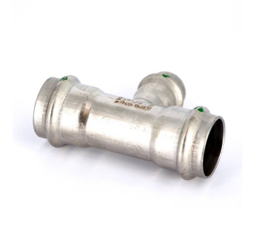 Тройник пресс Viega Sanpress Inox 28x18x28 мм нержавеющая сталь 435967