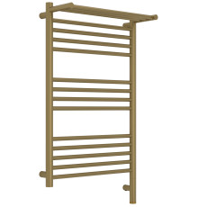 Полотенцесушитель электрический Сунержа Богема 3.1 с 1 полкой 50х80 см правый золотой шёлк матовый 32-6007-8050