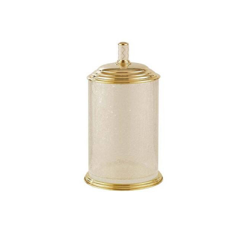 Ведро мусорное Boheme Murano круглое напольное золото 10914-W-G