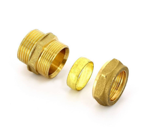 Муфта компрессионная Tiemme 1100 18х1/2 наружная резьба 1100009