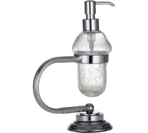 Дозатор для жидкого мыла настольный Boheme Murano хром 10909-CR
