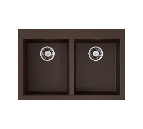 Кухонная мойка Omoikiri Bosen 80-2-DC Tetogranit 80x53 см темный шоколад 4993840